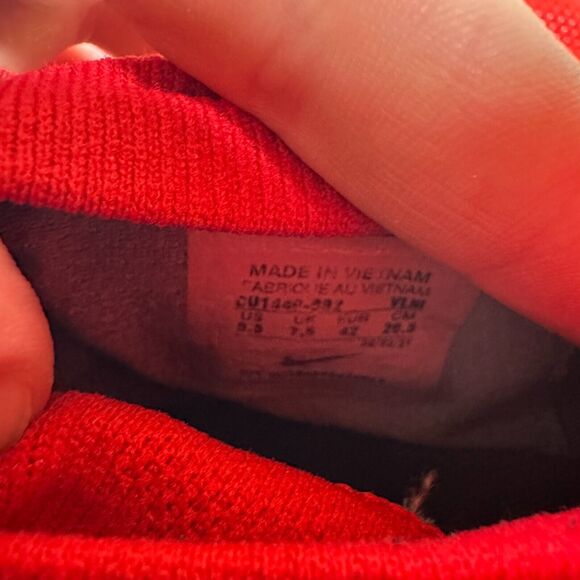 Nike Vapor Edge Pro 360 By You Cleats Red CU1440-992 Rare‎ Shoes Men's Size 8.5 - Picture 9 of 10